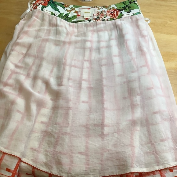 MAEVE Red & Green County Fair Pleated Skirt Size 8 - Picture 13 of 16